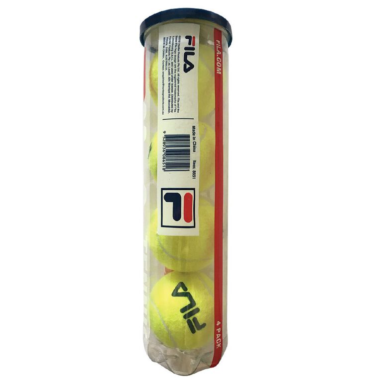 Fila Tennis Balls Yellow Mid 4 Pack, , hi-res