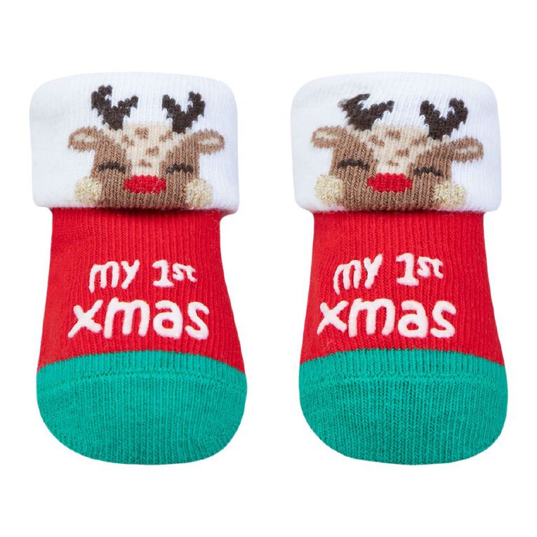 Underworks Infants' Christmas Tot Bubble 1 Pack, Red, hi-res