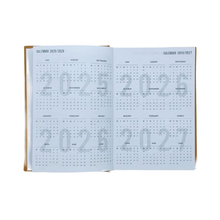 WS Mid Year Diary Day To Page 2025-26 Yellow, , hi-res