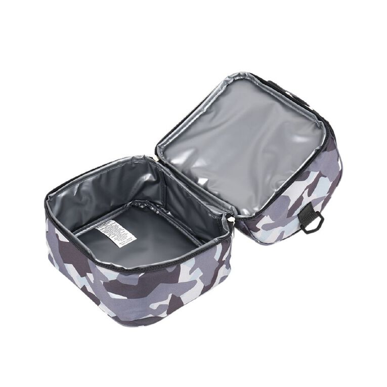 Living & Co Double Decker Lunch Bag Camo Grey, , hi-res