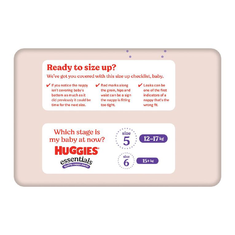 Huggies Nappy Essentials Pants Size 5 26 Pack, , hi-res