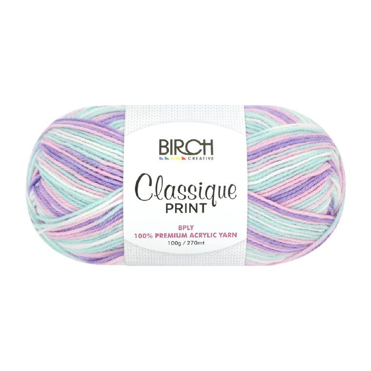 Birch Classique Yarn Prints 100% Premium Acrylic 100G 8Ply Blush, , hi-res