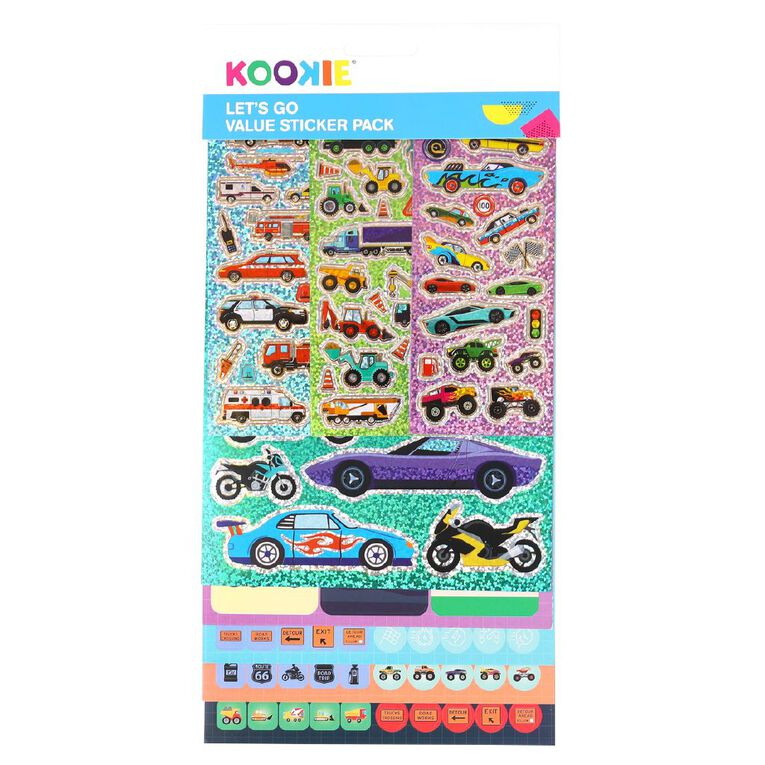 Kookie Let s Go Sticker Value Pack, , hi-res