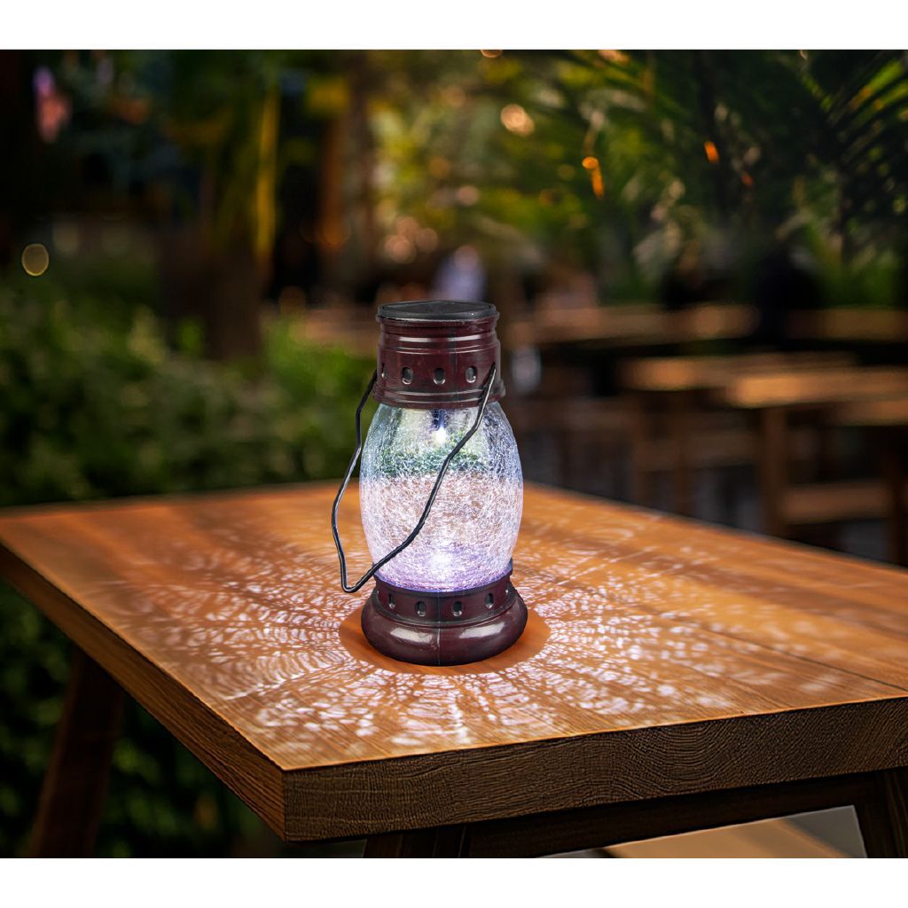 Kiwi Garden Crackle Mining Lantern | The Warehouse