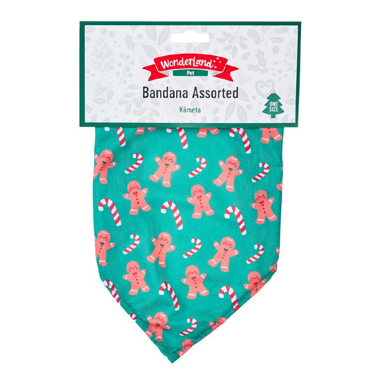 Wonderland Pet Christmas Bandana Assorted, , hi-res