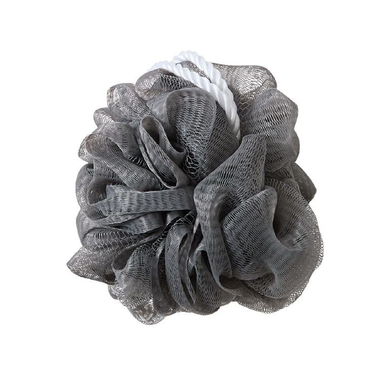 Poppi Bath Puff Charcoal/Grey, , hi-res