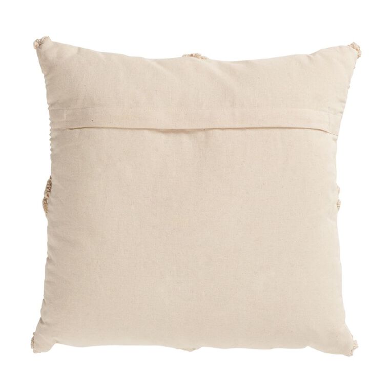 Living & Co Cotton Diamond Cushion 45cm x 45cm, , hi-res
