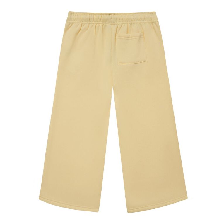 Young Original Wide Leg Puff Print Trackpants, Yellow Light, hi-res