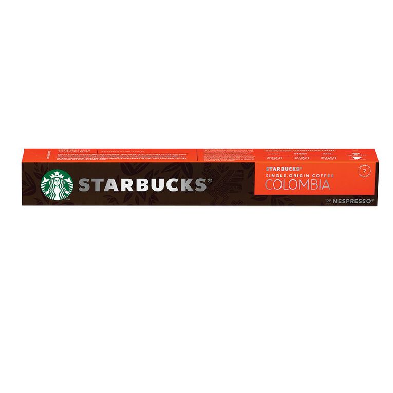 Starbucks by Nespresso Coffee Original Colombia Capsules 12 Pack 57g, , hi-res
