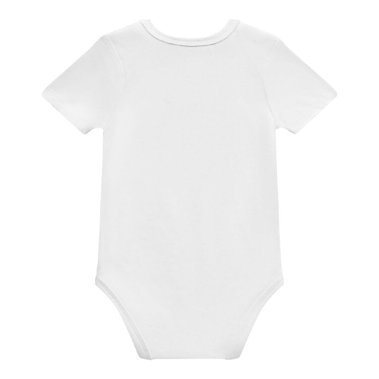 All Blacks Babies' Short Sleeve Printed Bodysuit 3 Pack, Black, hi-res