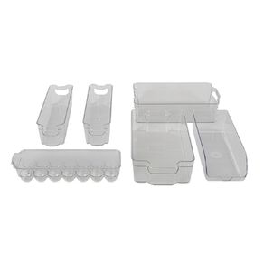 Living & Co Fridge Storage Starter 6 Piece Set Clear