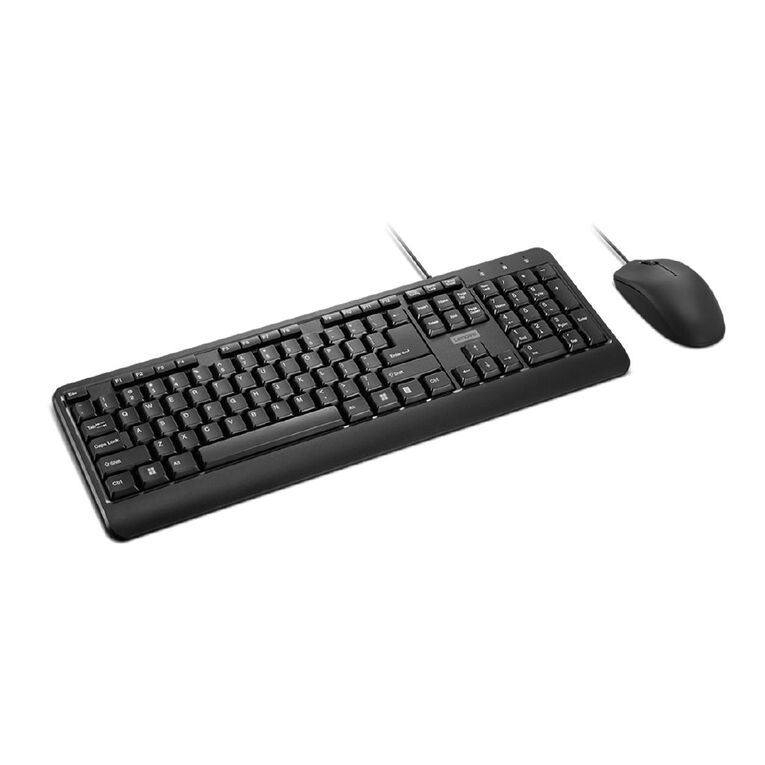 Lenovo 160 Wired Combo Keyboard And Mouse Black, , hi-res