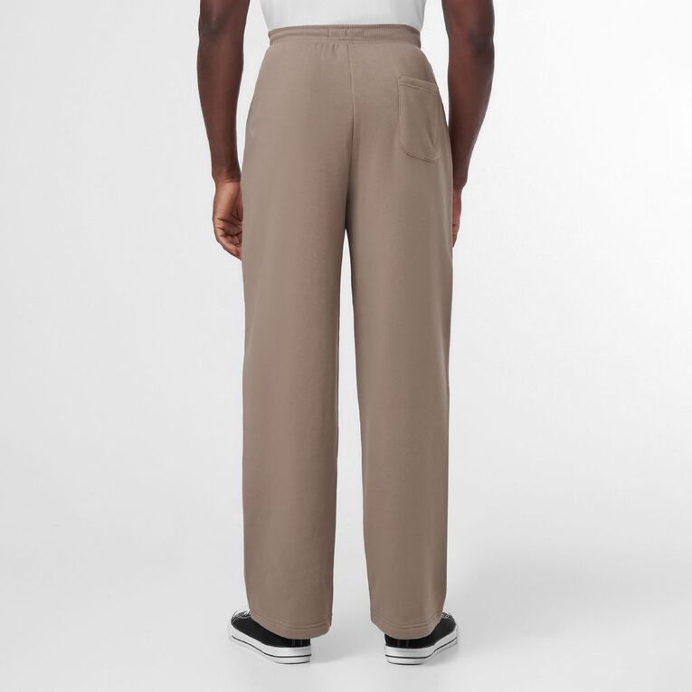 H&H Men's Straight Leg Fleece Pants, Brown Mid, hi-res