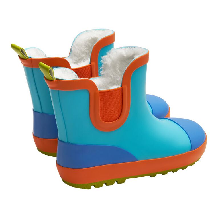 Young Original Senior Kids' Rubber Ankle Gumboots, Blue, hi-res