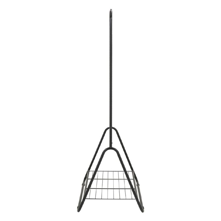 Living & Co Metal Clothes Rack Black, , hi-res