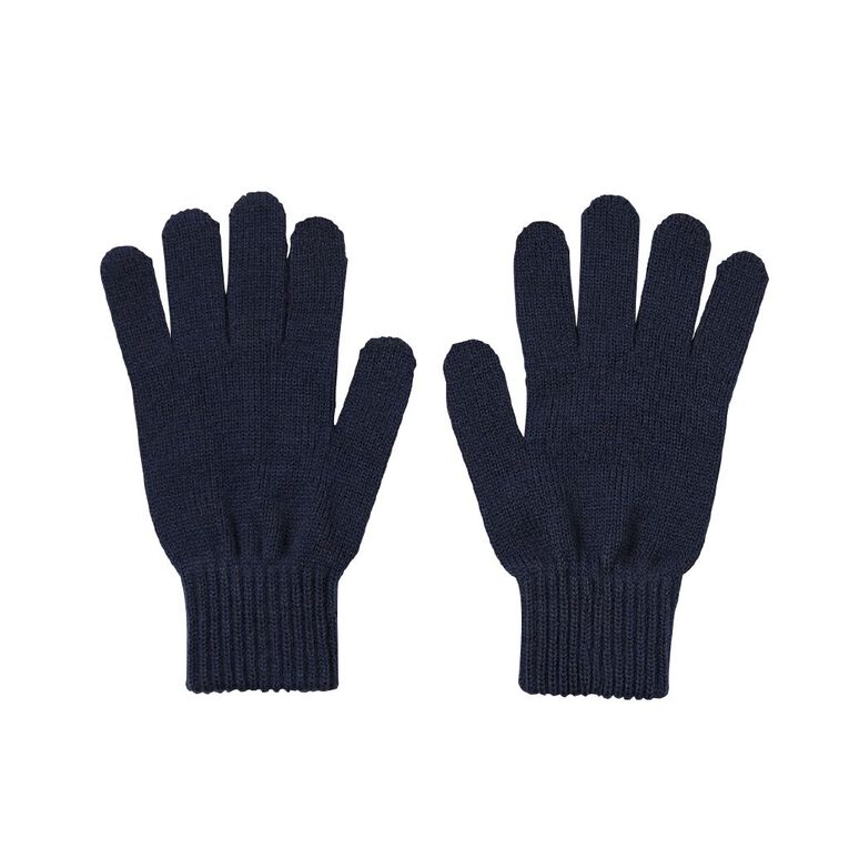 H&H Adults' Full Finger Touchscreen Gloves, Blue Dark, hi-res