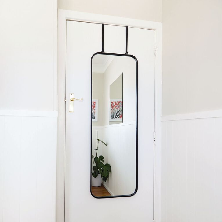 Living & Co Over-Door Versatile Mirror Black, , hi-res