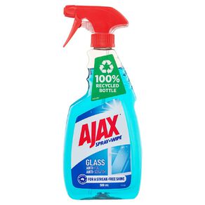 Ajax Spray n' Wipe Triple Action Glass Cleaner 500ml