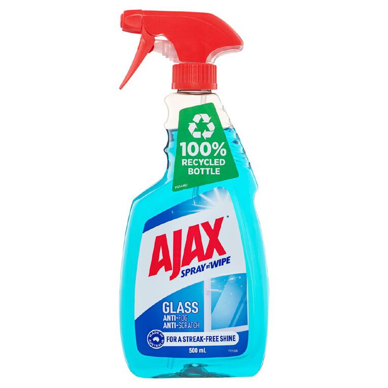 Ajax Spray n' Wipe Triple Action Glass Cleaner 500ml, , hi-res