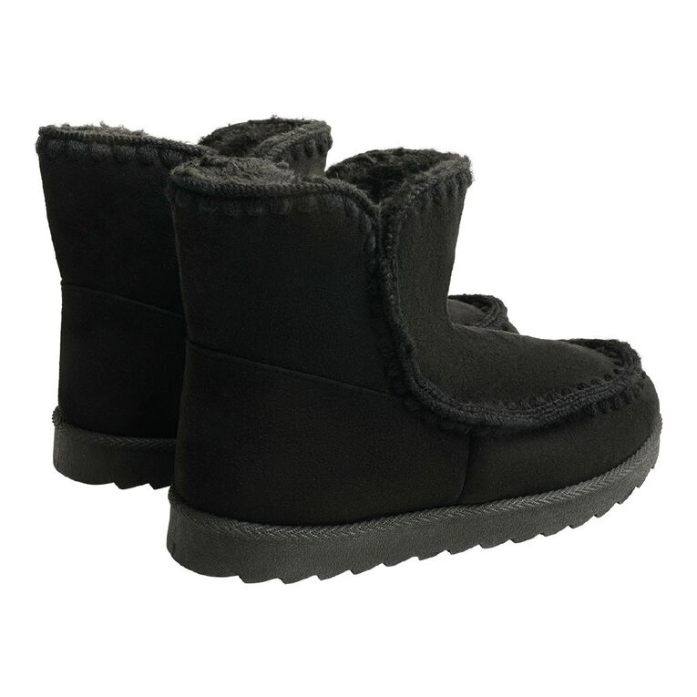 H&H Women's Bannie Slipper Boots, Black, hi-res