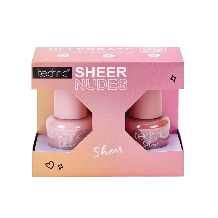 Technic Sheer Nudes Nail Polish Duo, , hi-res