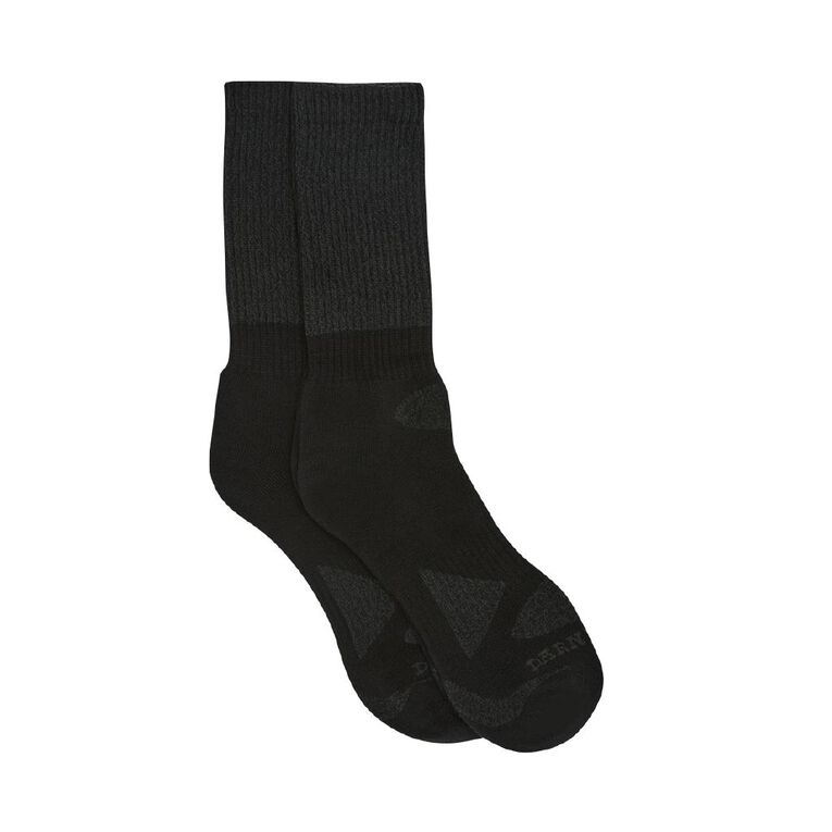 Darn Tough Men's Rib Crew Socks 2 Pack, Black, hi-res