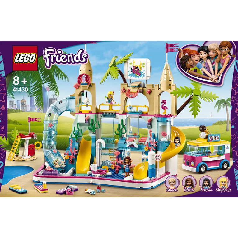 lego friends summer fun water park 41430 the warehouse