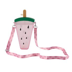 Living & Co Watermelon Bottle with Strap Pink 500ml
