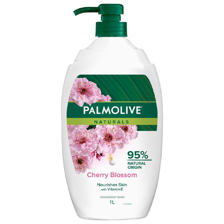 Palmolive Naturals Milk & Cherry Blossom Body Wash 1L, , hi-res