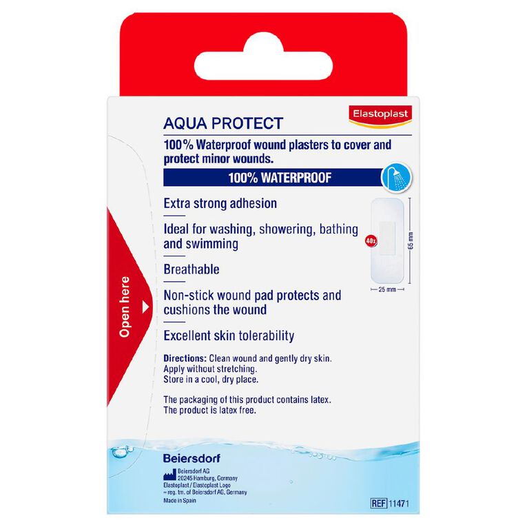 Elastoplast Aqua Protect Waterproof Strips 40 Pack, , hi-res