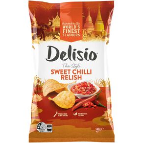 Bluebird Delisio Sweet Chilli Relish Potato Chips 140g