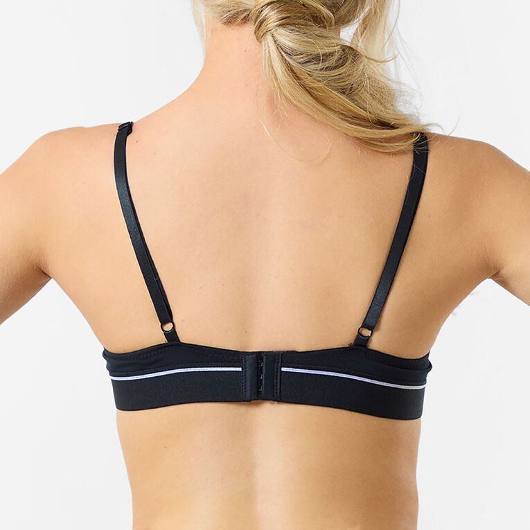 H&H Women's Basic Wide Band T-Shirt Bra, Black, hi-res