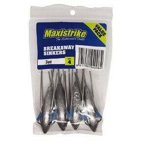 Maxistrike Sinker Bulk - 3oz Breakaway 4 Piece