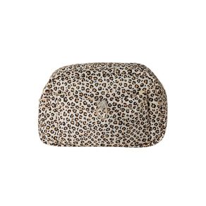 Poppi Puff Cosmetic Bag with Pocket Leopard