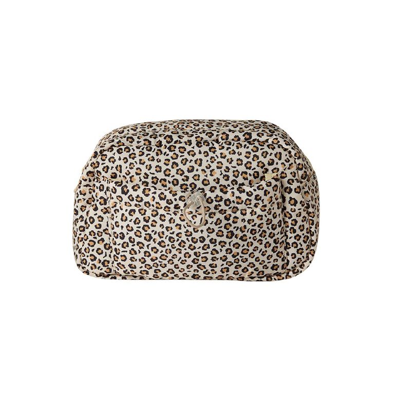Poppi Puff Cosmetic Bag with Pocket Leopard, , hi-res
