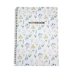 Uniti Stationery Country Calling Sprial Flowers A4 Notebook