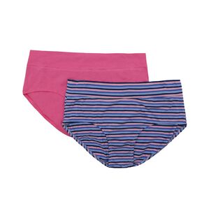 Underworks Women's Smooth Line Midi Briefs 2 Pack