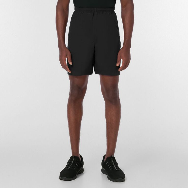 Active Intent Men's Woven Sport Shorts, Black, hi-res