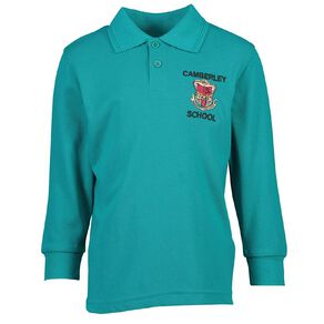 Schooltex Camberley Long Sleeve Polo with Embroidery