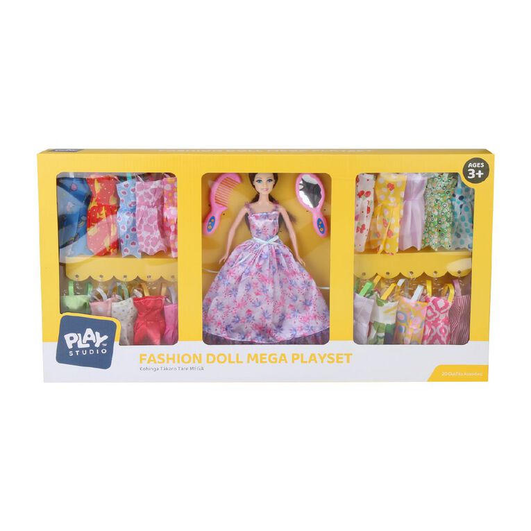 Play Studio 11.5 Inch Fashion Doll Mega Play Set Assorted, , hi-res