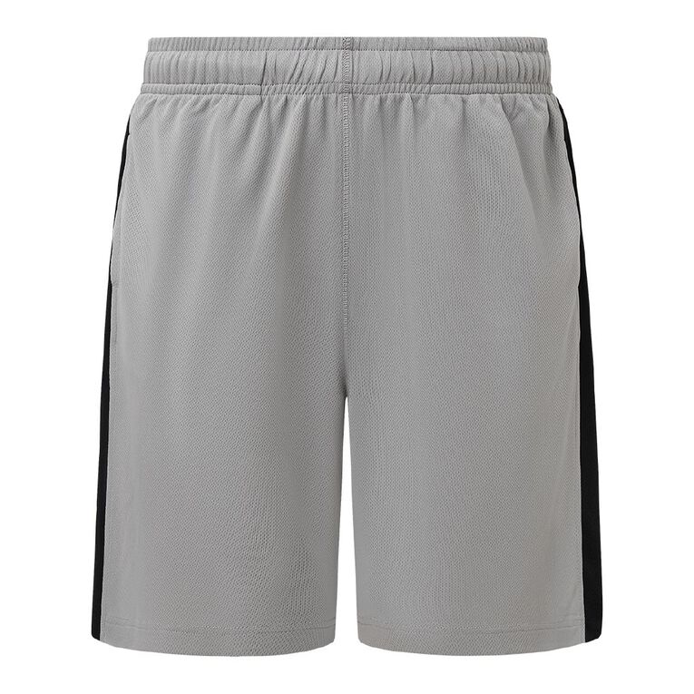 Active Intent Men's Panel Basketball Shorts, Grey Mid, hi-res