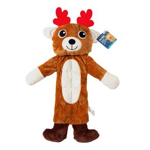pet hq reindeer plush toy 1 each