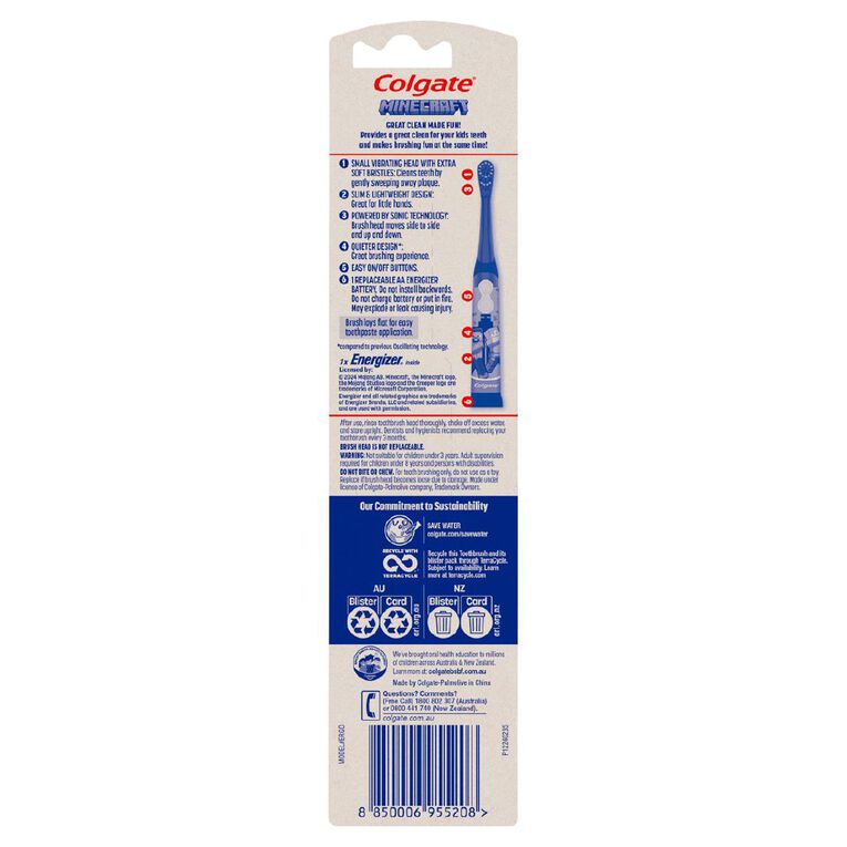 Colgate Kids Minecraft Powered Toothbrush, , hi-res