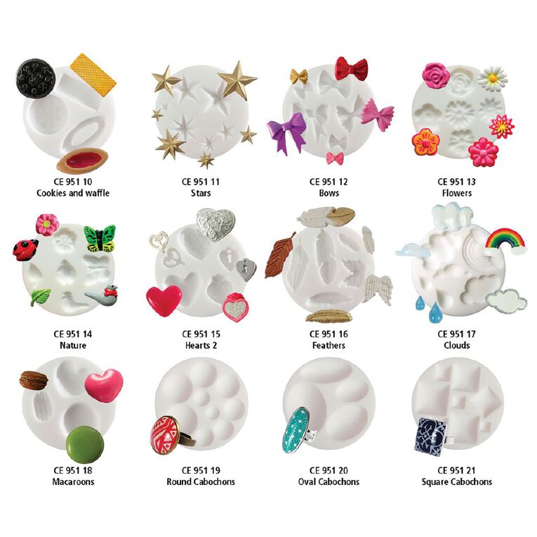 Cernit Silcone Mould 7cm Oval Cabochons, , hi-res