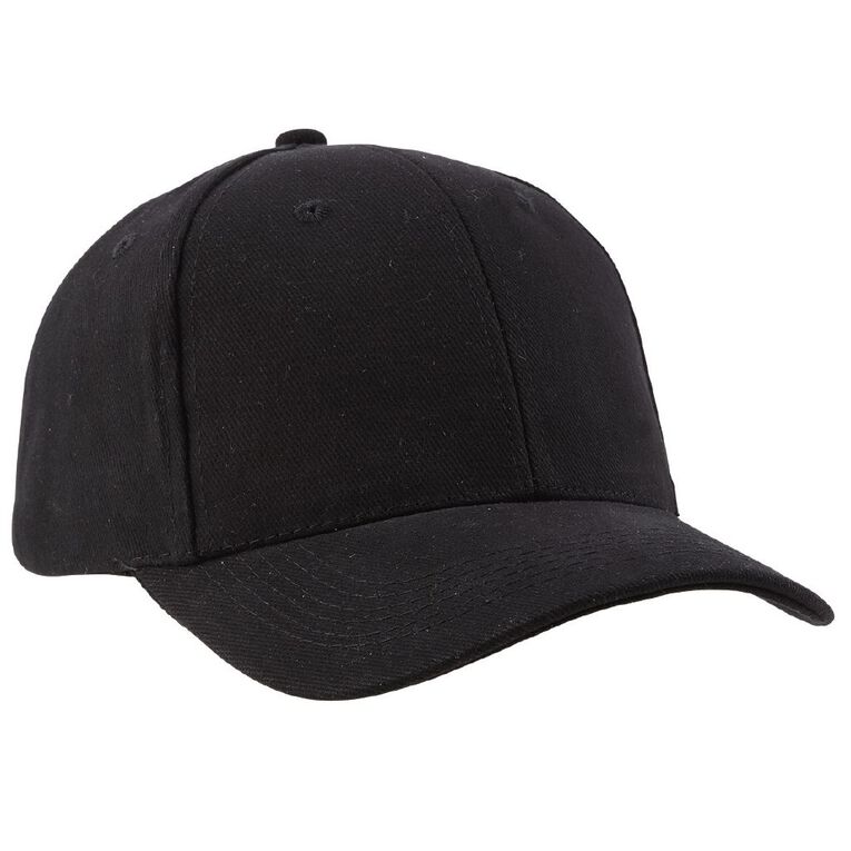 Schooltex Baseball Cap, Black, hi-res