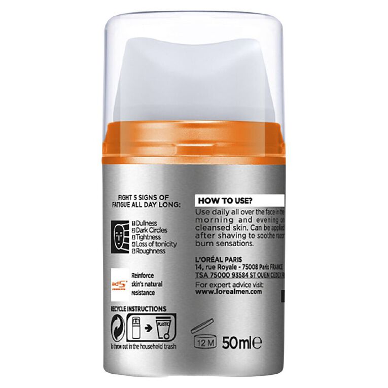 L'Oreal Paris Men's Expert Hydra Energetic Moisturiser 50ml, , hi-res