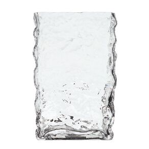 Living & Co Rectangle Textured Glass Vase 24cm
