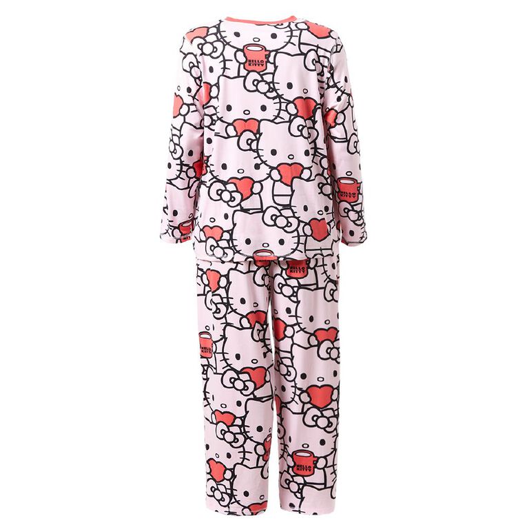 Hello Kitty Women's Comfy Henley and Pant Pyjama Set, Pink Light, hi-res