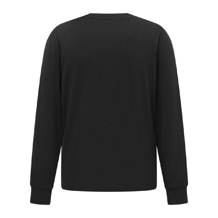H&H Men's Long Sleeve Crew, Black, hi-res