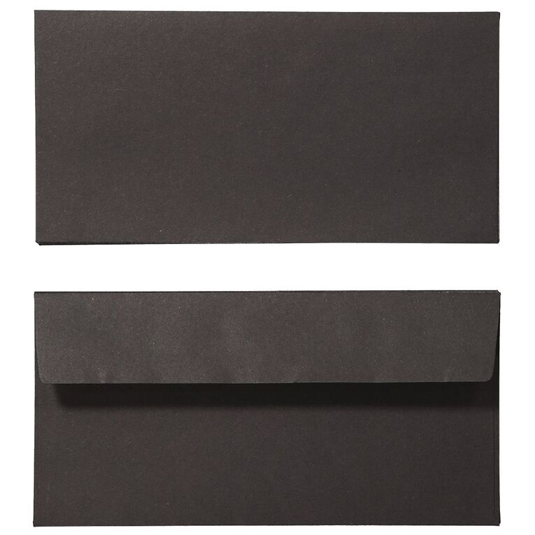 Create With DL Envelope Black 25 Pack, , hi-res